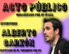Acto público del Diputado de IU, Alberto Garzón, en Écija