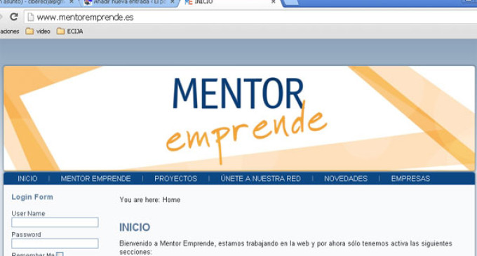 Ya se puede visitar desde Écija a través de internet el Nuevo Portal Mentor Emprende.