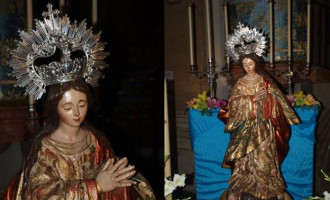 La Hermandad del Cautivo de Écija prepara la procesión con la Imagen de Santa María en Su Inmaculada Concepción