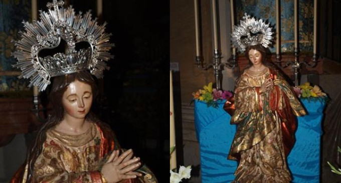 La Hermandad del Cautivo de Écija prepara la procesión con la Imagen de Santa María en Su Inmaculada Concepción