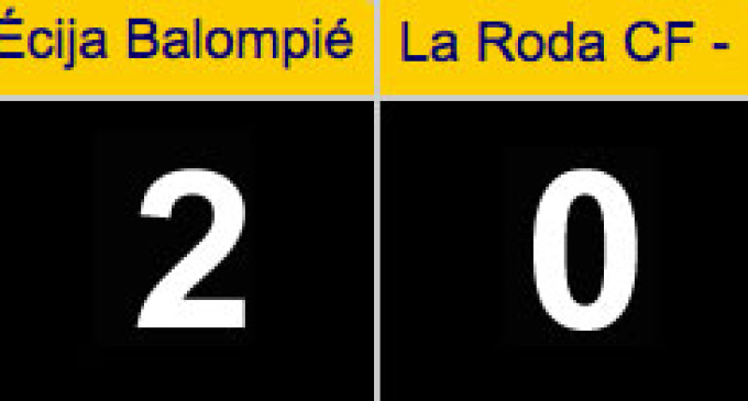 El Écija comienza el año con una victoria sobre La Roda por 2-0