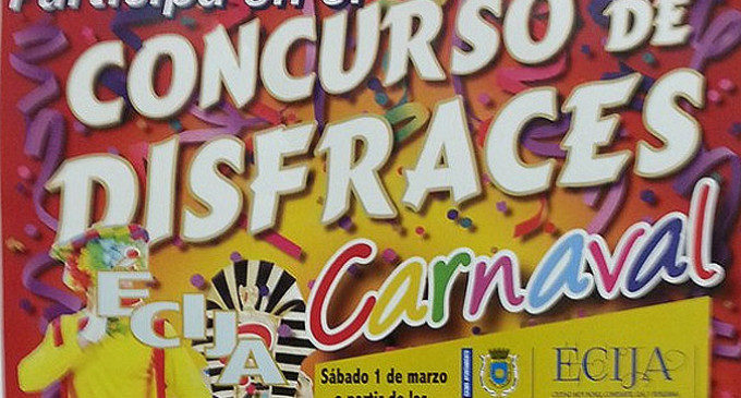 Abierto el plazo de inscripción para el Concurso de Disfraces del Carnaval de Écija