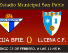 El Écija cae ante el Lucena, un equipo que aspira a jugar el play-off (0-2)