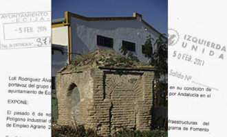 Izquierda Unida de Écija, presenta un escrito para la conservación de la Fuente de la Fuensanta.