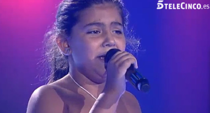 VIDEO la pequeña Judit de Écija elegida por Malú en La Voz de Televisión