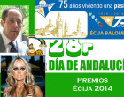 Ramón Freire, Sonia Priego y el Écija Balompié, recibirán los Premios de Écija del Día de Andalucía 2014