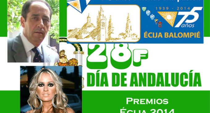 Ramón Freire, Sonia Priego y el Écija Balompié, recibirán los Premios de Écija del Día de Andalucía 2014