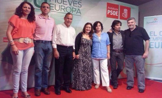 Mitin de la secretaria general del PSOE de Sevilla, Verónica Pérez, en Écija
