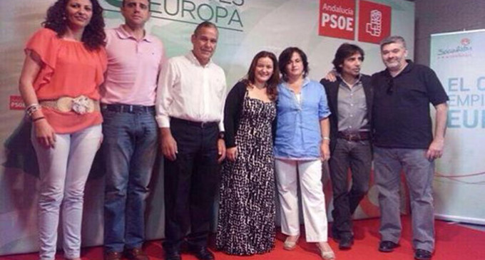 Mitin de la secretaria general del PSOE de Sevilla, Verónica Pérez, en Écija