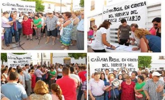 Los carrosaleños se manifiestan para pedir atención sanitaria por las tardes