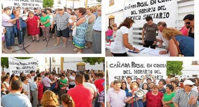 Los carrosaleños se manifiestan para pedir atención sanitaria por las tardes