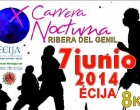 El sabado 7 de junio se celebra en Écija la carrera popular nocturna Ribera del Genil