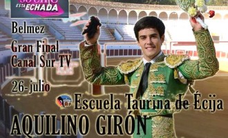 TU NOTICIA: Esta noche triunfará en esa misma plaza, Aquilino Girón de la Escuela de Écija. ¿Te lo vas a perder?