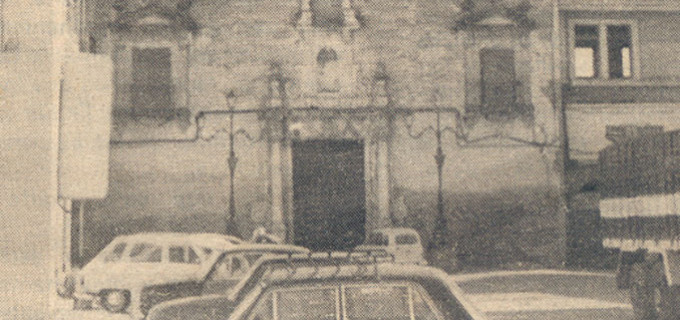 Publicación del año 1981 del nuevo destino para la iglesia de la Concepción de Écija después de  la caída del primer rayo