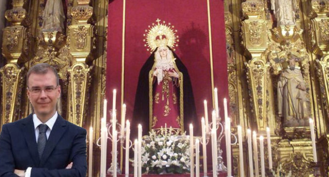David Asencio es el autor del logotipo del L Aniversario de Maria Santísima de la Amargura.