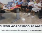 Comienza en Écija  el Curso Académico 2014/2015  del Aula de la Experiencia