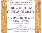 Próximo domingo tendrá lugar el Pregón de las Glorias de Maria 2014 en Écija