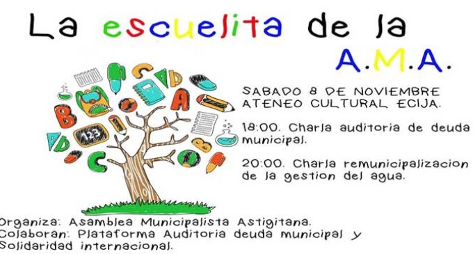 El Ateneo de Écija organiza la Escuelita de la Asamblea Municipalista Astigitana (AMA).