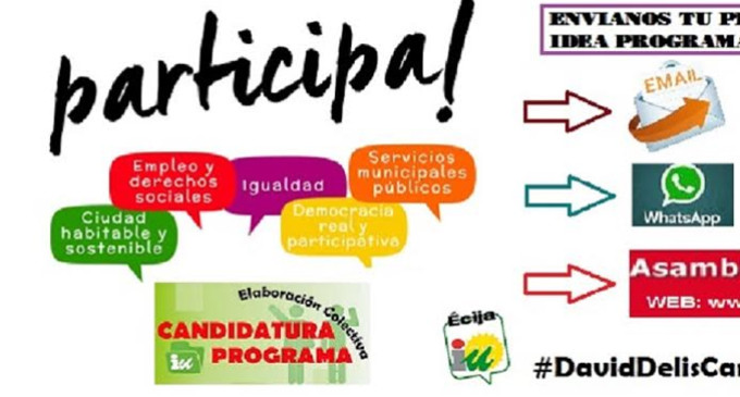 IU-Écija  inicia la 2ª Fase del proceso de elaboración colectiva del programa electoral