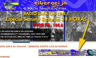Radio SAFA 24 de Écija horas de Semana Santa a través de internet y por FM