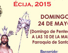 La Parroquia de Santa Cruz y la Hermandad del Resucitado de Écija celebran el X Via Lucis de la ciudad