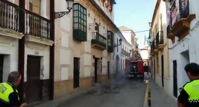 Arde la última planta del edificio del hotel de los Granados de Écija (video)