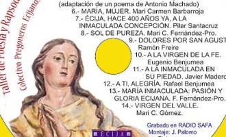 Recital a María Inmaculada del Taller de Rapsodia y Poesía del Colectivo de Pregoneros de Écija