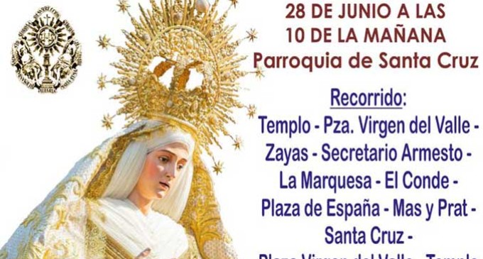 I Via Lucis Mariano en Écija con la imagen de María Santísima de la Alegría.