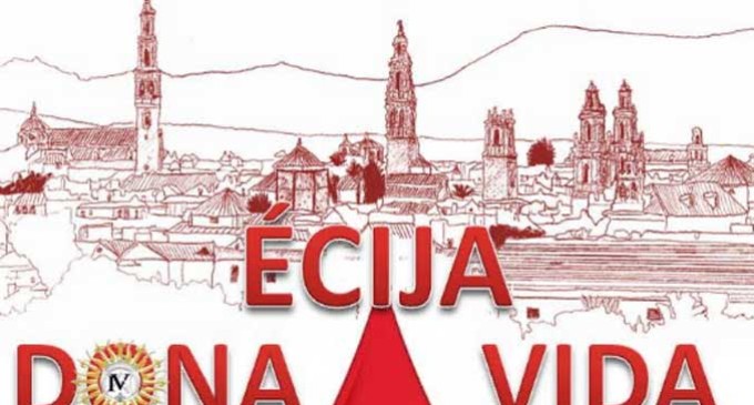 Macro donación de sangre en Écija, organizada por el Consejo de Hermandades