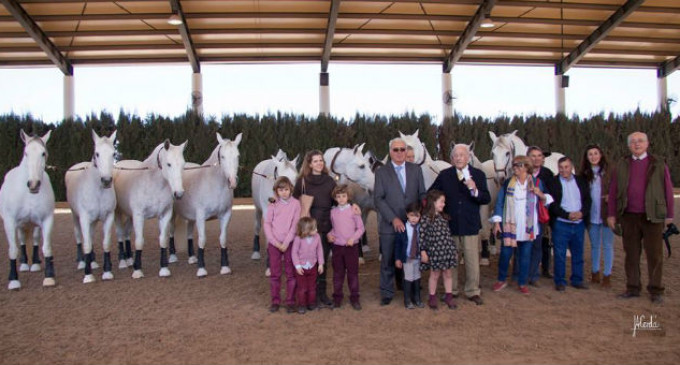 La Yeguada Cárdenas de Écija homenajeó a Javier Silva Laguna y Antonio Calvo Aguilera en la finca “San Pablo”