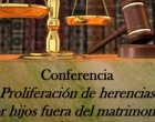 Conferencia en Écija sobre herencias en hijos fuera del matrimonio