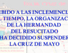 La organización de la Cruz de Mayo decide suspender la Procesión de Pasos