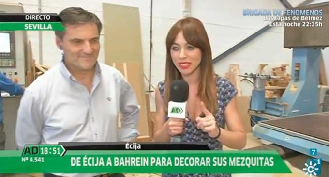 La empresa de Écija Woodart World en el programa Andalucia Directo de Canal Sur Televisión