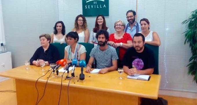 Écija Puede y las candidaturas municipalistas de la provincia con Teresa Rodríguez muestran su apoyo a Unidos Podemos