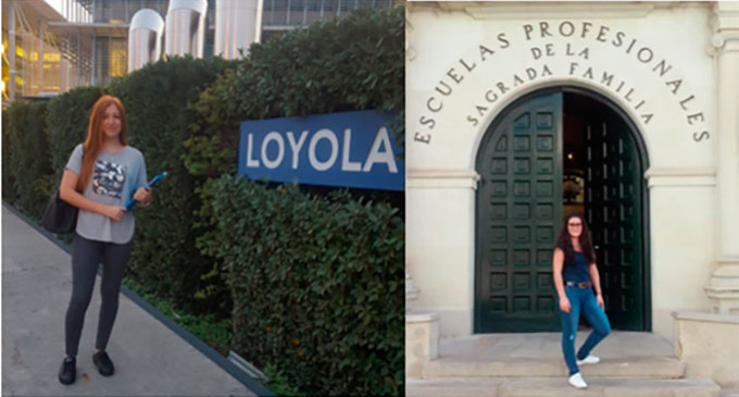 Dos alumnas de  la Safa de Écija becadas por la Universidad de Loyola y la Escuela Magisterio de Úbeda