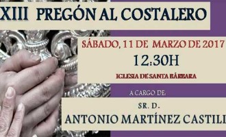 XIII Pregón del Costalero en Écija de la Cuaresma 2017