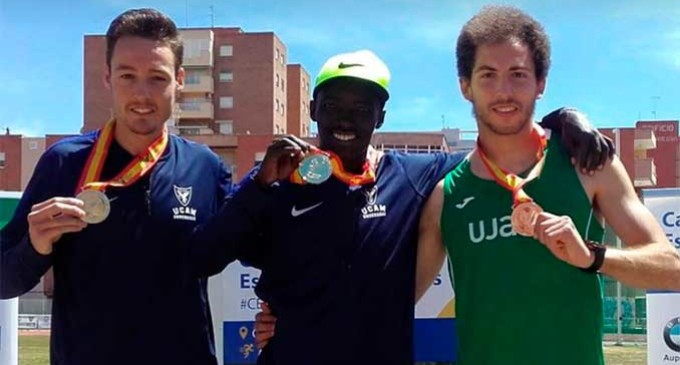 El atleta David Palacio obtiene el subcampeonato de España en 800 metros