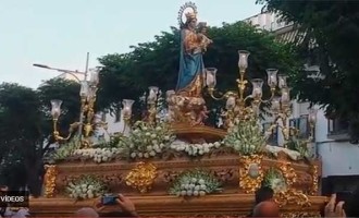 María Auxiliadora realizó su salida procesional por las calles de la feligresía (video)