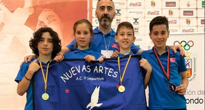 Tres medallas de oro para los atletas taekwondistas de Écija, en el Profesional Open de Zamora