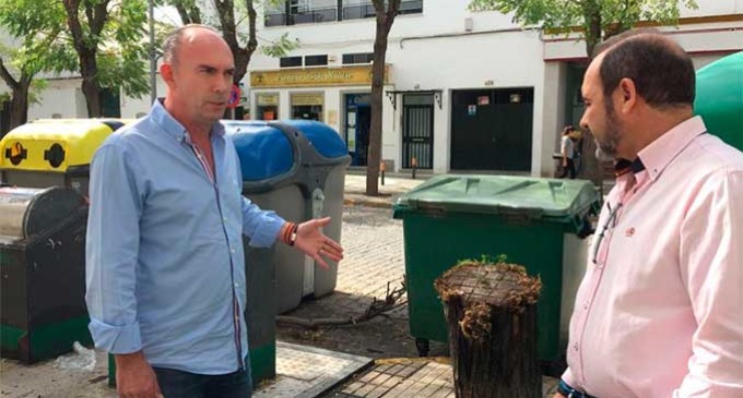 El Partido Popular denuncia el mal estado en el que se encuentra la  zona en la Avenida Auxiliadora y la Avenida de los Emigrantes