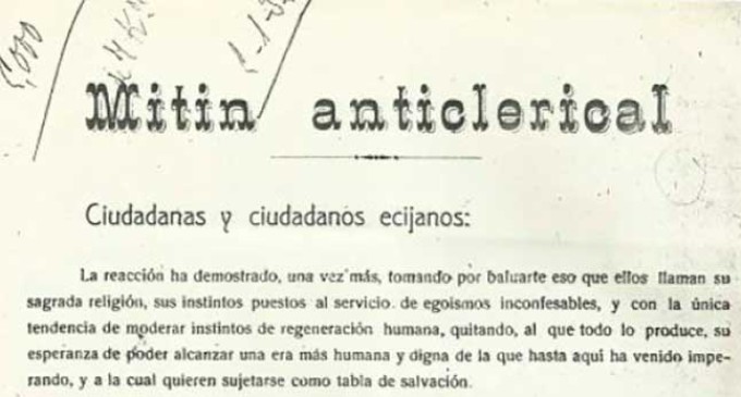 CAPÍTULO XL: DE ALGUNOS HECHOS, SUCESOS, ANÉCDOTAS Y OTRAS NOTICIAS RELACIONADAS CON LA CIUDAD DE ECIJA, ENCONTRADAS EN LAS HEMEROTECAS ESPAÑOLAS por Ramón Freire