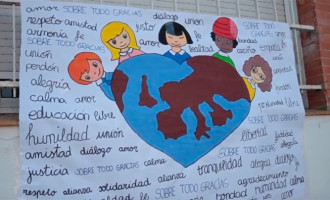 Los alumnos de las Escuelas Profesionales SAFA de Écija, celebraron un año más el día de la Paz (video)