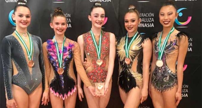 Fátima Laguna de Écija, medalla de bronce en el Campeonato de Andalucía de Gimnasia Rítmica