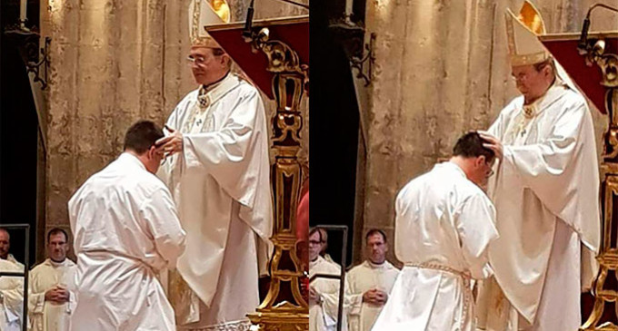 Gonzalo Fernández y Jesús Ojeda, de Écija, ordenados diáconos por el señor Arzobispo en la Catedral de Sevilla