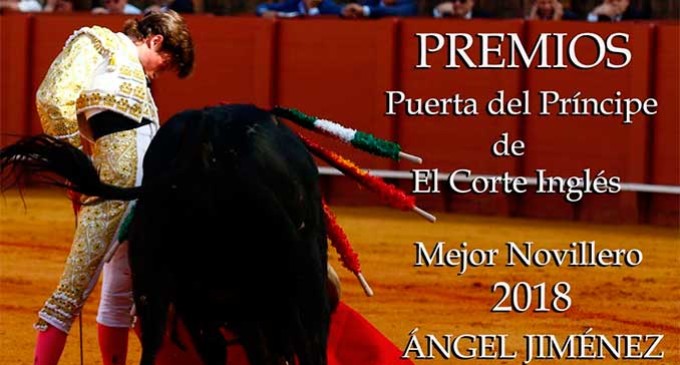 El novillero de Écija, Ángel Jiménez, mejor novillero 2018 de los premios Puerta del Príncipe