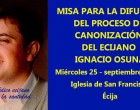 Misa para la difusión del Proceso de Canonización del ecijano Ignacio Osuna