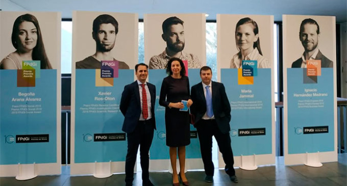 Representantes de las Escuelas Profesionales SA.FA. de Écija asisten a los Premios Fundación Princesa de Girona en calidad de centro escolar premiado como Escuela Emprendedora