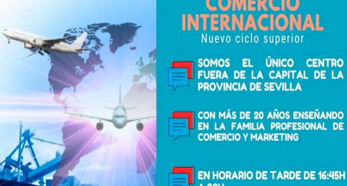 El I.E.S. San Fulgencio de Écija, hace la presentación de su nuevo Ciclo Formativo de Comercio Internacional