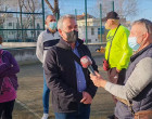 El portavoz municipal de IU Eligio García, realiza una visita institucional a la Barriada de la Paz de Écija