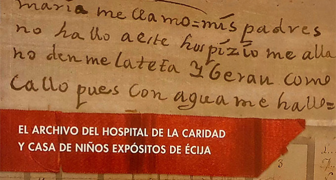 Nueva publicación de la escritora Marina Martín Ojeda: “El Archivo del Hospital de la Caridad y Casa de Niños Expósitos de Écija”